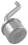 Rohraufsatz gekröpft, für Pfosten 33,7/2mm