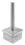Rohraufsatz für Quadratrohr 60/60/2,0 mm, Stiftlänge wählbar, V2A