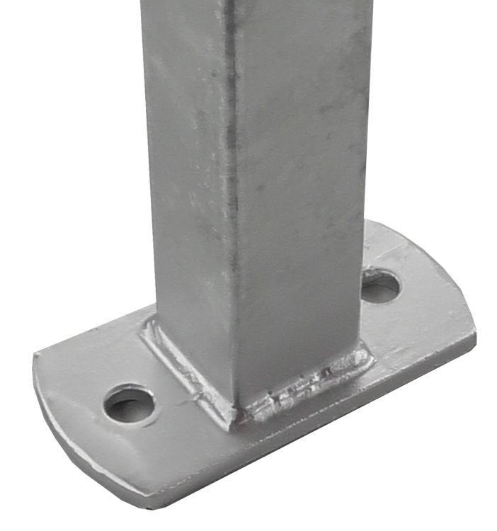 Eckpfosten 40/40mm aus Eisen - feuerverzinkte Version