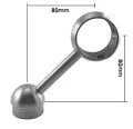 Rohrträger 42,4/2,0 mm (45 Grad) und Ring