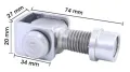 Edelstahl-Torband, mit M16-Gewin...