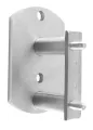 Wandhalterung 120/80/6 mm, für Pfosten 48,3 mm, V2A