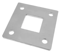 Ankerplatte quadratisch mit vier Bohrungen