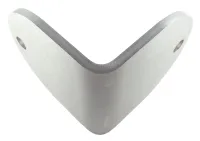 Anschraubplatte (90 Grad, Außeneck), ca. 100-100/6 mm