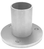 Bodenanker für Rohr 42,4/2,0 mm, 3-Lochbefestigung, V2A