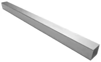 Edelstahl Vierkantrohr 30 x 30 x 2,0 mm - geschliffen - Länge wählbar