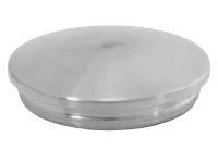 Einschlagkappe gewölbt, 33,7/2,0 mm, mit Klemmrille, V2A