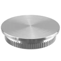 Einschlagkappe Edelstahl flach massiv für Rohr 33,7 mm x 2,0 mm