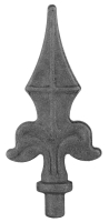 Eisen-Zierspitze, Abmessung: ca. 130 – 60 – 12 mm, Sonderangebot