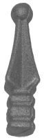 Eisen-Zierspitze, Abmessung: ca. 82 – 21 – 16/16 mm