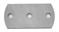 Ankerplatte 100 x 50 x 6 mm, 3-Lochbohrung, Eisen St 37
