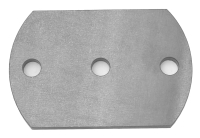 Ankerplatte 120 x 80 x 6 mm, 3-Lochbohrung, Eisen St 37