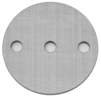 Ronde 70 x 6 mm, 3-Lochbohrung, Eisen St 37
