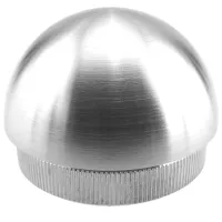 Endkappe halbrund für Rohr 42,4 x 2,0 mm - vollmassiv