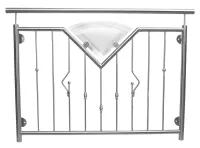 Französischer Balkon mit Glas