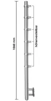 Edelstahlpfosten mit Traversenhalter höhenverstellbar