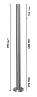 Geländerpfosten mit M6 Gewinde