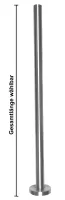 Pfosten mit Durchmesser 33,7/2,0mm für Bodenmontage