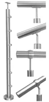 Geländerpfosten mit Rohrdurchmesser 33,7 mm