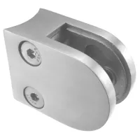 Glashalter 50 x 40 mm, für Rohr 42,4 mm, Sonderpreis, V2A