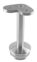 Eck-Stütze (90 Grad, flach), 42,4/2,0 mm, Stift: 14 mm, Kappe gewölbt, V2A