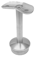 Handlaufstütze (45 Grad), für Rohr 42,4/2,0 mm, Kappe gewölbt, V2A