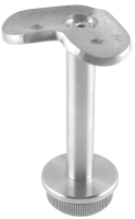Eck-Handlaufstütze, für Rohr 33,7/2,0 mm, flache Kappe, V2A