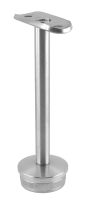 Handlaufstütze starr, 42,4/2,0 mm, Stift 12 mm, Kappe gewölbt, Länge ca. 125 mm, V2A