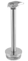 Handlaufstütze (45 Grad), 42,4/2,0 mm, Kappe flach, Länge ca. 123 mm, V2A