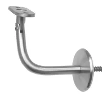 Handlaufträger beweglich, mit flacher Anschraubplatte