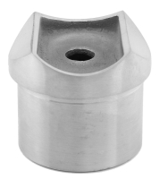 Adapter für Pfosten 42,4 mm und Rohranschluss 33,7/2,0 mm, V2A