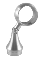 Rohrträger konisch, bew. mit Ring (42,4 mm), für Pfosten 42,4/2,0 mm