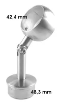 Rohrträger beweglich mit Ring 42,4 mm, für Pfosten 48,3/2,0 mm