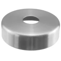 Rosette Edelstahl 45 x 13 mm für Rohr 12 mm