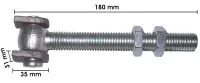 Eisen-Torband M18, teilverzinkt und einstellbar
