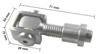 Edelstahl-Torband, M12-Gewinde, V2A