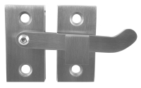 Edelstahl-Türriegel für Rohr 42,4 mm, V4A