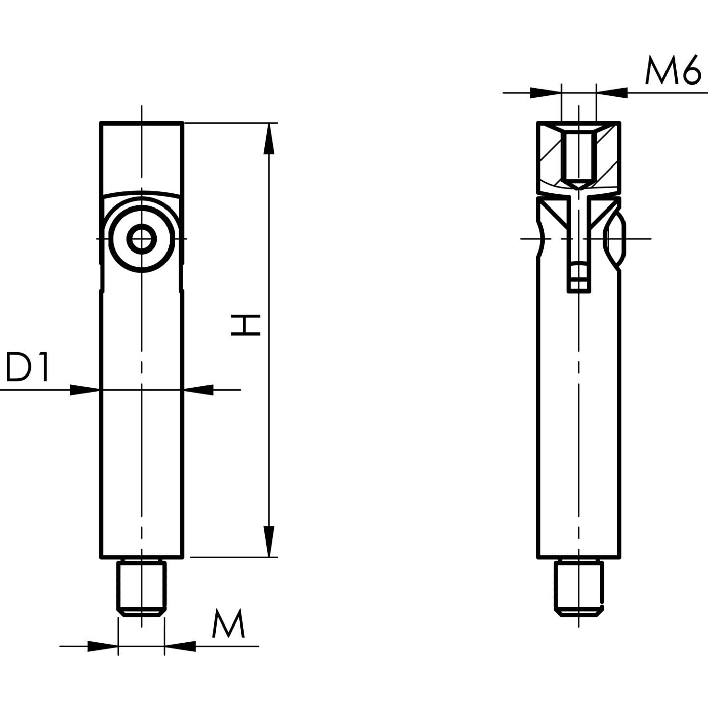 Edelstahlstift mit Gelenk