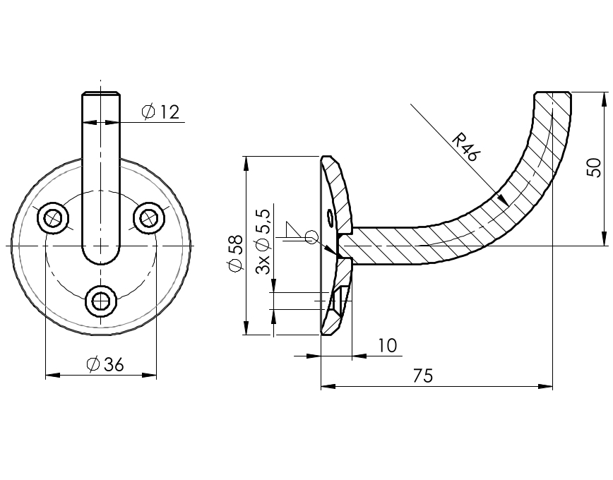 Handlaufhalter in geballter Version
