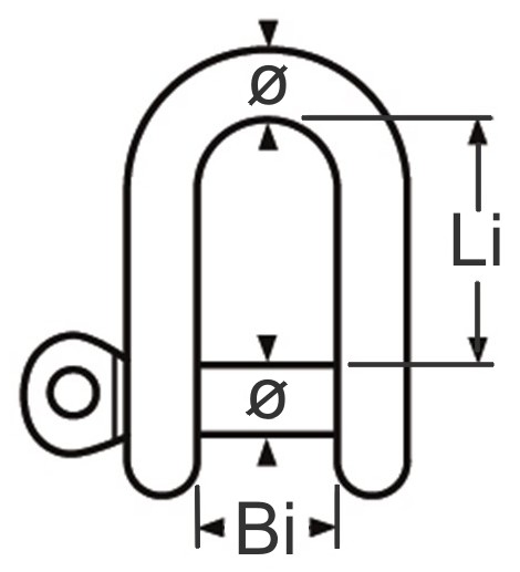 Edelstahl-Schäkel